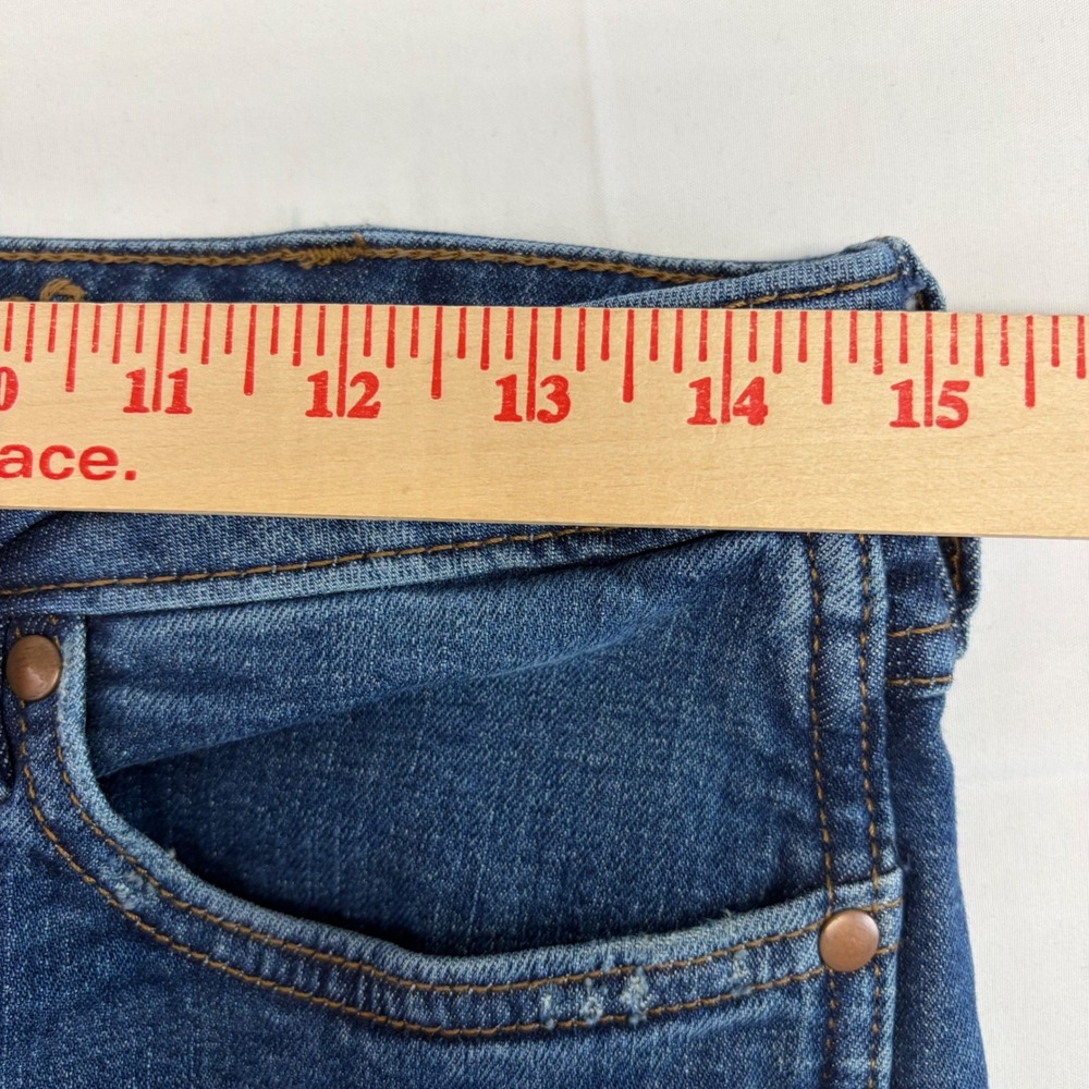 Wrangler Retro Trumpet Flare Jeans 29x32 High Rise Bell Bottom Blue Denim Pants - Picture 9 of 13